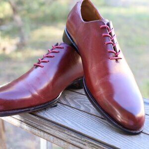 Meermin Mallorca 10 Oxblood Burgundy Wholecut Mens  Dress Shoes